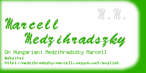 marcell medzihradszky business card